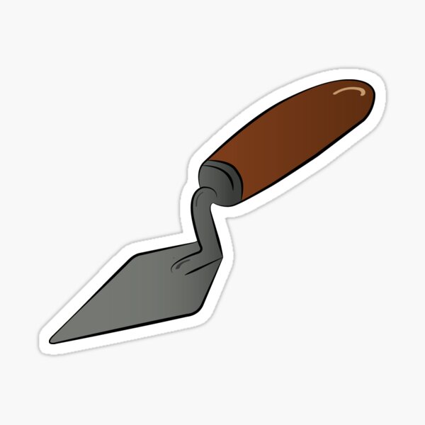 Trowel Sticker For Sale By Archeostyle Redbubble