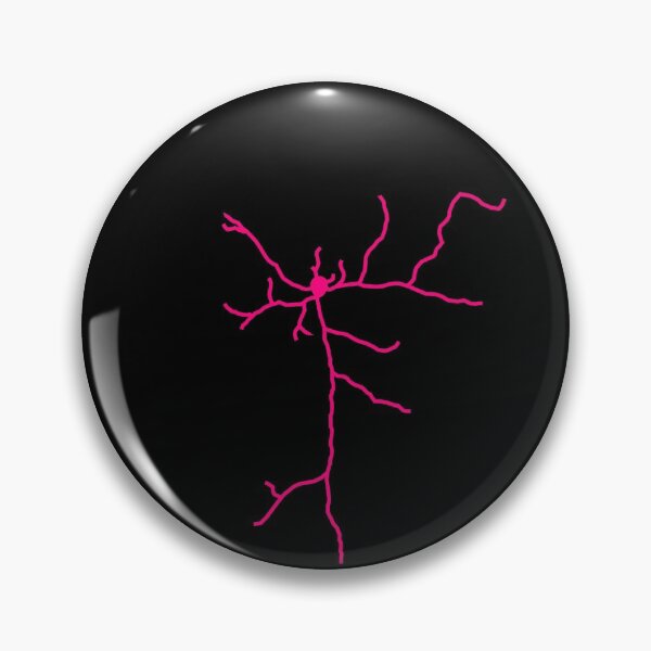 Item preview, Pink fluorescent neuron drawing designed and sold by kzsg.
