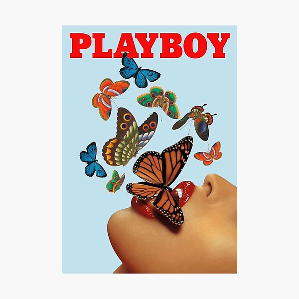 Playboy butterfly magazine cover Photographic Print