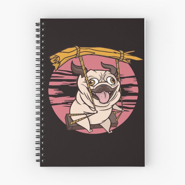 Artikelvorschau, Mops schaukelt - Lustiges Hunde Design entworfen und verkauft von vodanet.