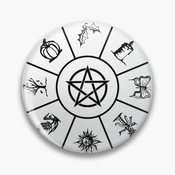 Item preview, Witches' Festival Calendar - wheel of the year (dark on light version) designed and sold by Martyn Prince.