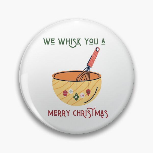 Item preview, We Whisk You A Merry Christmas - Funny and Cute Christmas Pun for Bakers designed and sold by Irelene.