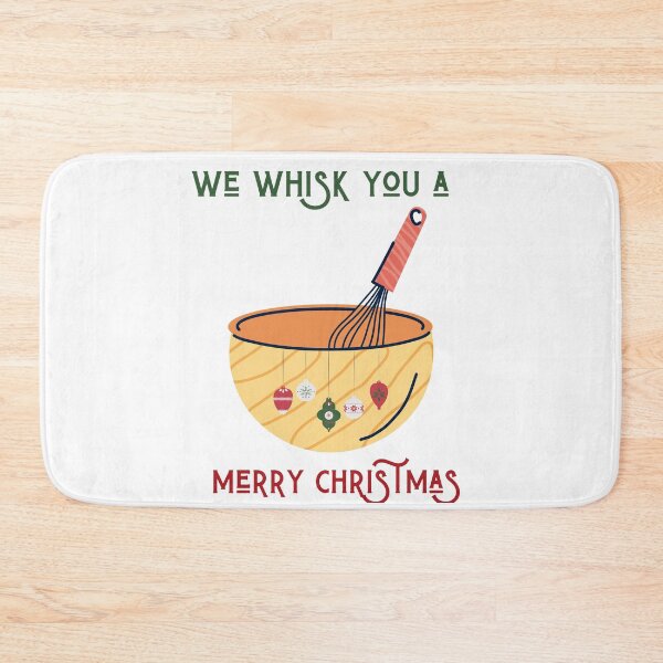 Item preview, We Whisk You A Merry Christmas - Funny and Cute Christmas Pun for Bakers designed and sold by Irelene.