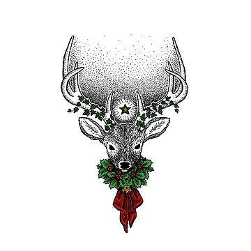 Artwork thumbnail, The Yule Stag by NoddingViolet