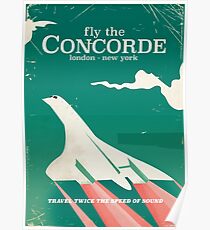 Concorde Vintage Holiday poster Poster