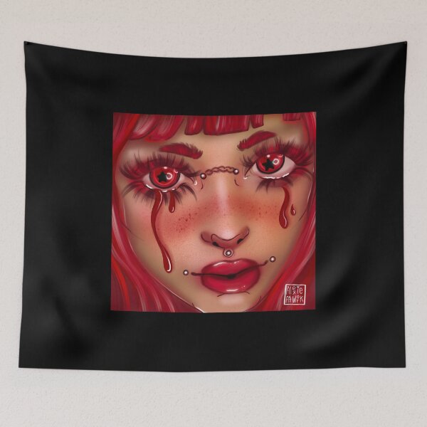 Aperçu de l'œuvre Red tears  créée et vendue par Alexie ArtWork.