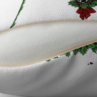 Thumbnail 2 of 3, Throw Pillow, The Yule Stag designed and sold by NoddingViolet.