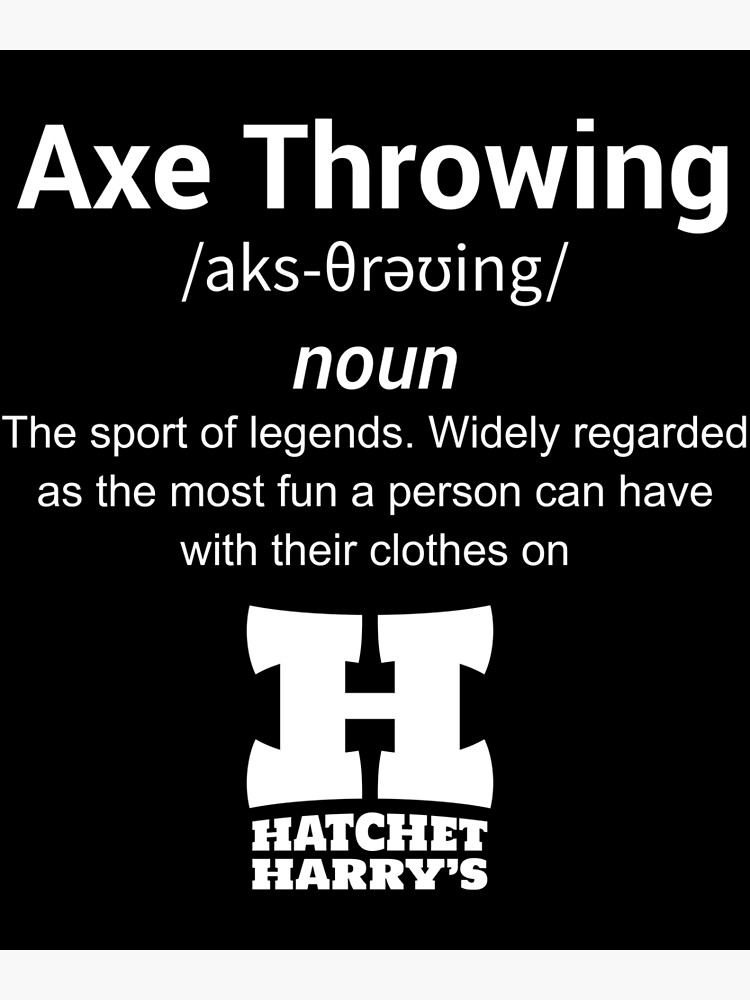 "Axe Throwing" Canvas Print for Sale by HatchetHarrys | Redbubble