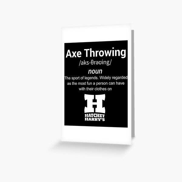 Axe Throwing Greeting Card
