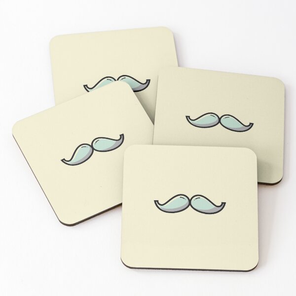 Item preview, Movember Teal Handlebar Mustache Cutout designed and sold by Mustard Prophet.