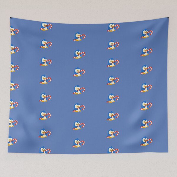 Item preview, Merry Christmask for Kids , Cute Penguin Blue designed and sold by JessyDesigns.