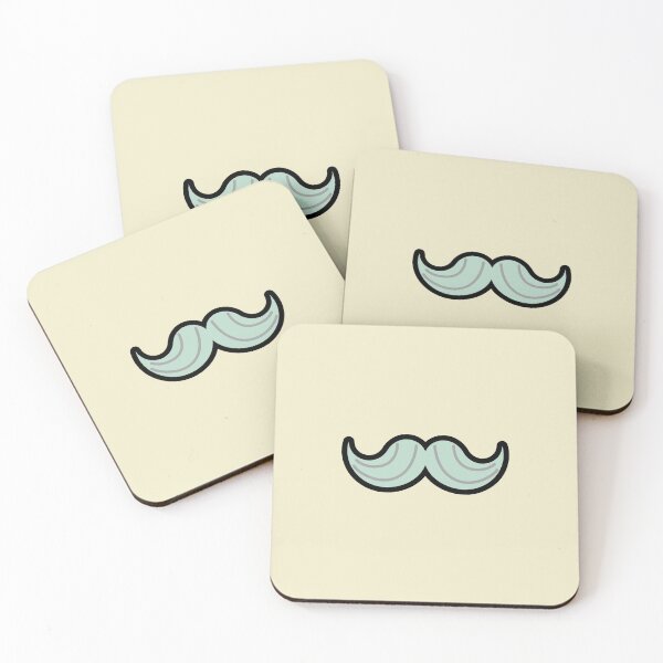 Aperçu de l'œuvre Moustache de guidon Movember Teal créée et vendue par Mustard Prophet.