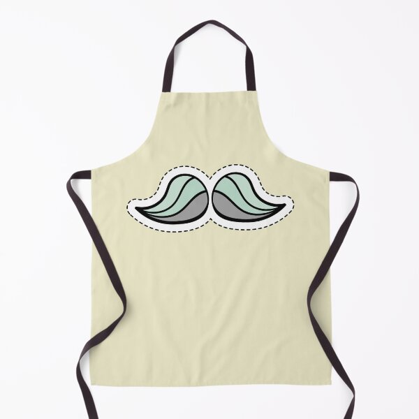 Item preview, Movember Manly Teal Handlebar Mustache designed and sold by Mustard Prophet.