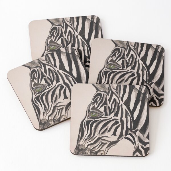 Item preview, Watercolor Zebra with green eyes designed and sold by INSIDELABLE.