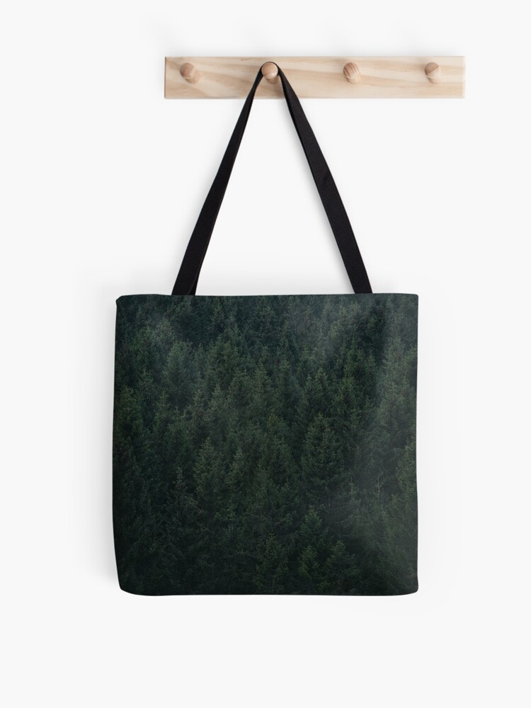 Army Of Me // Evergreen Fairytale Wilderness PAttern Forest With Cascadia  Trees | Tote Bag