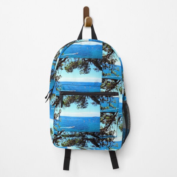 Item preview, View in Positano with large and small boats skimming the Tyrrhenian Sea designed and sold by Kristina Drozd.