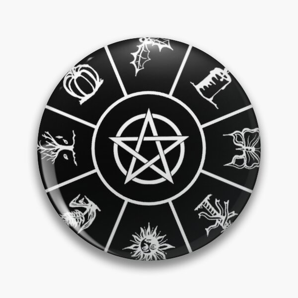 Item preview, Witches' Festival Calendar - wheel of the year (light on dark version) designed and sold by Martyn Prince.