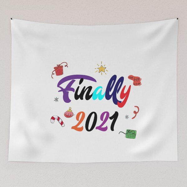 Item preview, funny Christmas Finally 2021 T-shirts designed and sold by Shirtssprea.