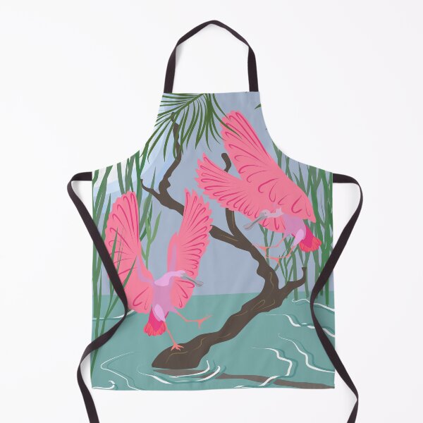 Item preview, Roseate spoonbills couple designed and sold by orangerinka.