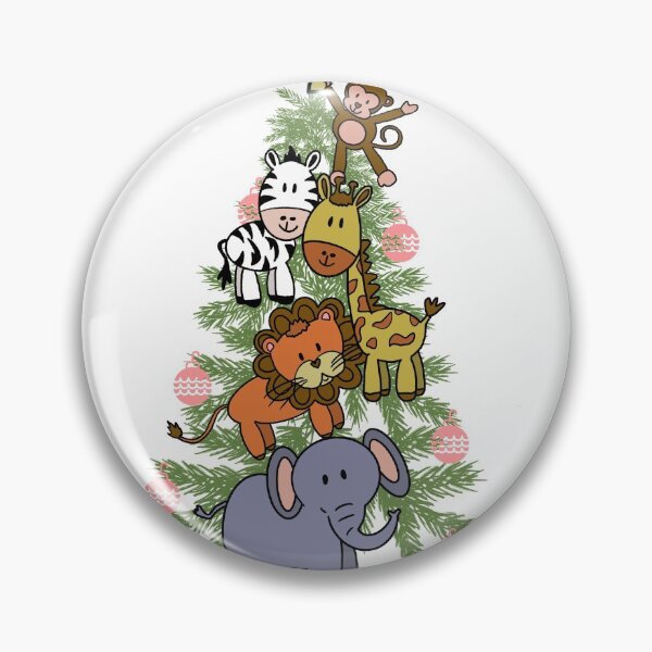 Item preview, Safari jungle animals Christmas tree designed and sold by Sarah-Wilde.