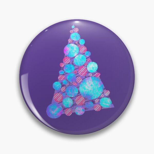 Item preview, Christmas Tree Baubles 4 Modern Purple Pattern designed and sold by AMSonArt.
