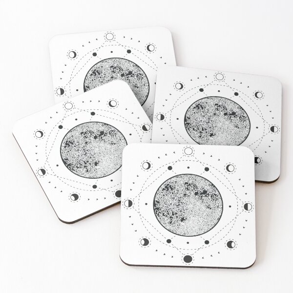 Aperçu de l'œuvre Phases lunaires mystiques dans un Losange créée et vendue par RaianasHome.