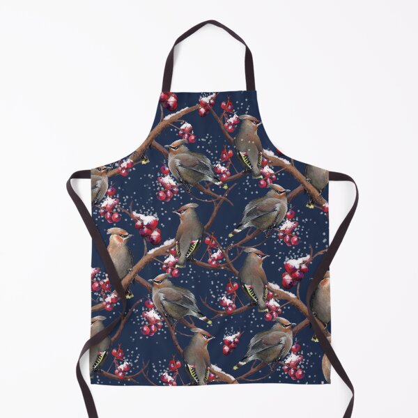 Item preview, Cedar waxwings - Bohemian Waxwings designed and sold by Caroline Bochud.