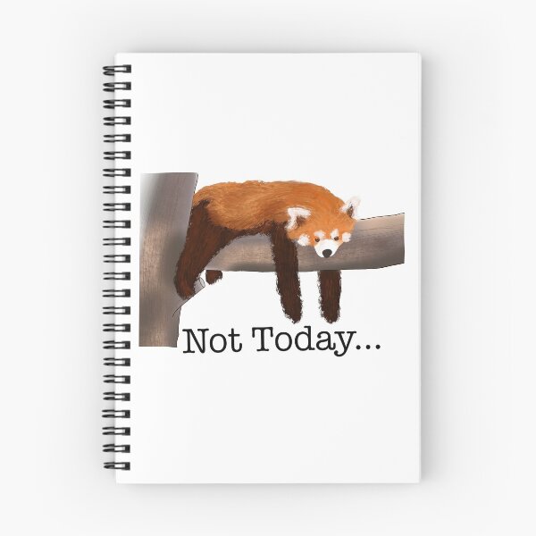 Item preview, Not today Red panda designed and sold by PolosPolis.