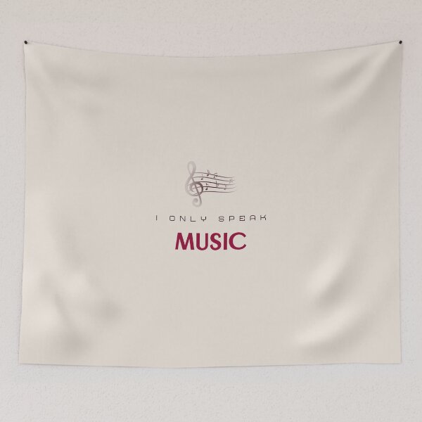 Item preview, I only speak MUSIC designed and sold by ArtOfArty.