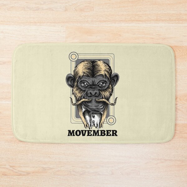 Item preview, Movember Manly Monkey With A Mustache designed and sold by Mustard Prophet.