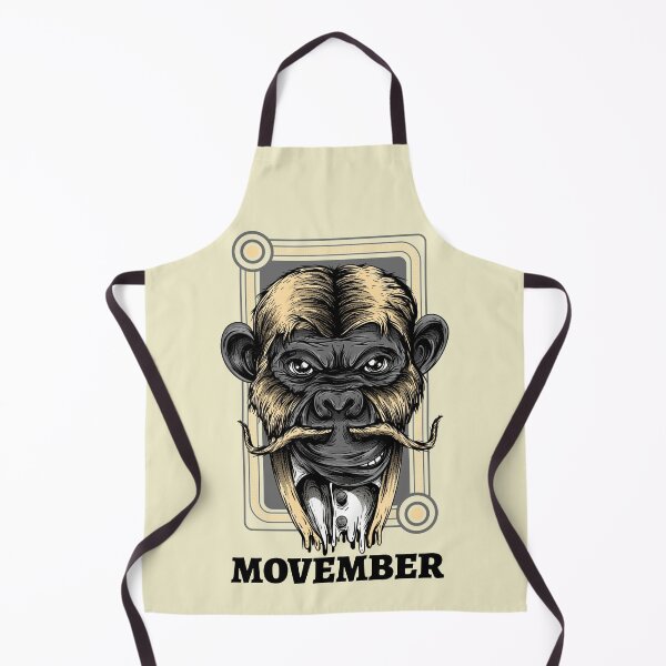 Item preview, Movember Manly Monkey With A Mustache designed and sold by Mustard Prophet.
