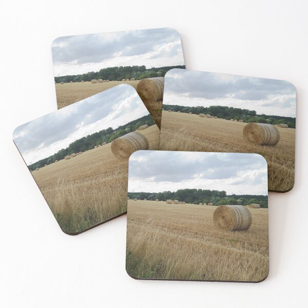 Item preview, Hay bale in a field in France designed and sold by wineandwords.