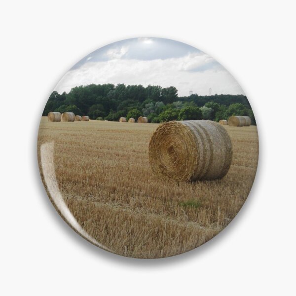 Item preview, Hay bale in a field in France designed and sold by wineandwords.