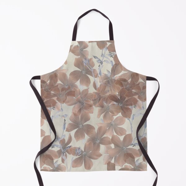 Item preview, Delicate linen flowers on ecru background designed and sold by agakubish.