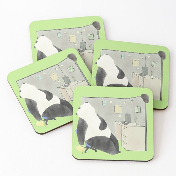 Item preview, Working Panda Coffee - Office Humor designed and sold by Maika Coffee.