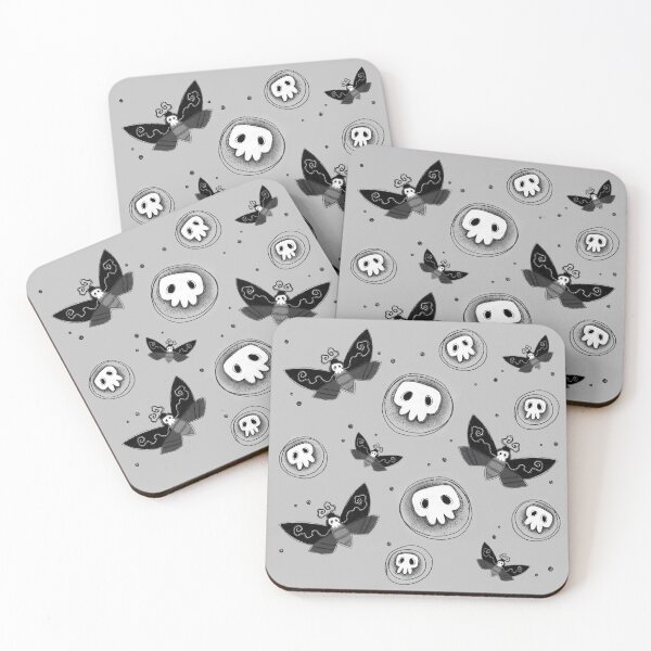 Item preview, Death’s Head Hawk Moths and Skulls Pattern designed and sold by meljenart.