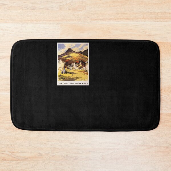 Item preview, retro iconic The Western Highlands designed and sold by CorasPosters.