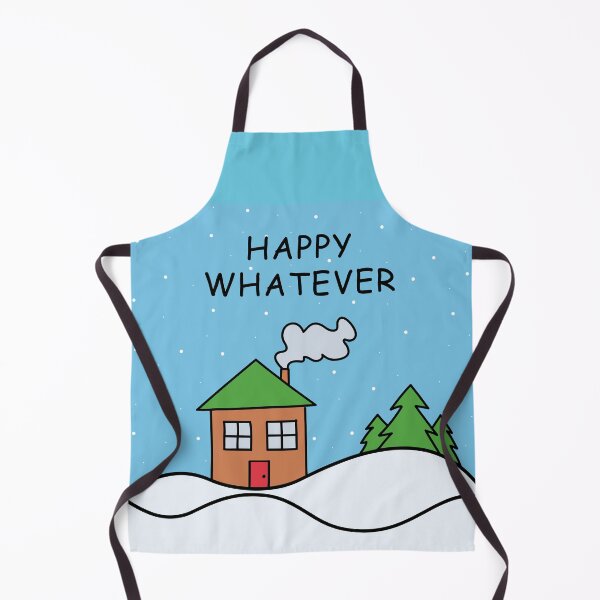 Item preview, HAPPY WHATEVER (Coloured Winter Scene) designed and sold by SarcasticWords.