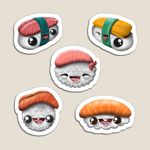 Aperçu de l'œuvre Sushi kawaii créée et vendue par ToonyMe.