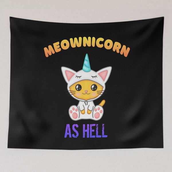 Item preview, Meownicorn as Hell, caticorn designed and sold by Cute  Pawz.