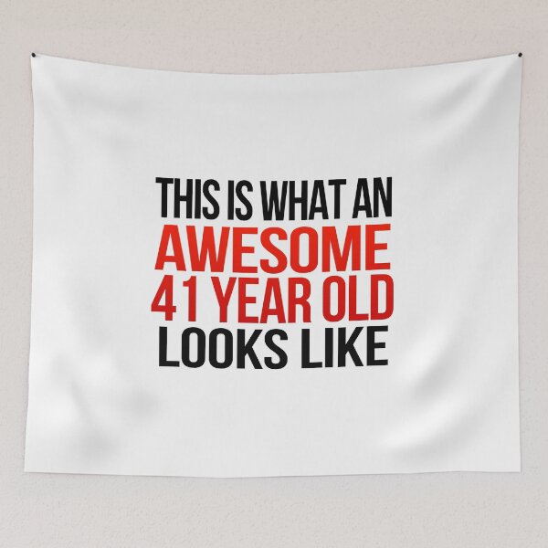 Item preview, 41 Year Old Birthday Gift designed and sold by Vitrina ⭐⭐⭐⭐⭐.