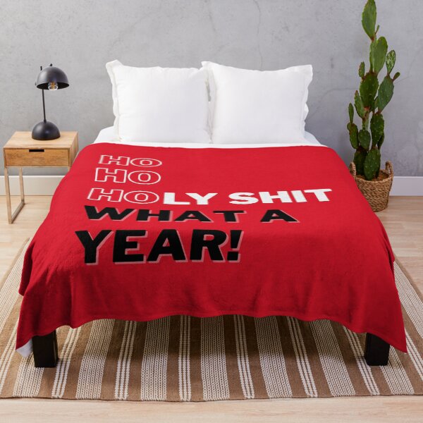 Item preview, Ho Ho Holy Shit What a Year (Red) designed and sold by mydoodlesateme.