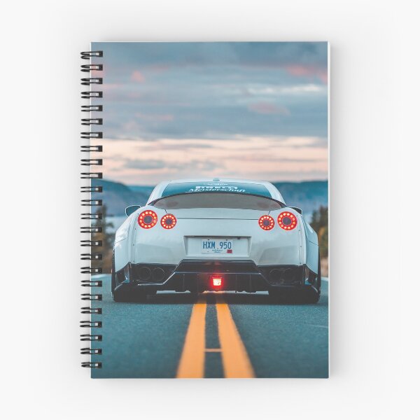 Item preview, white gtr car in the road designed and sold by erikallen920.