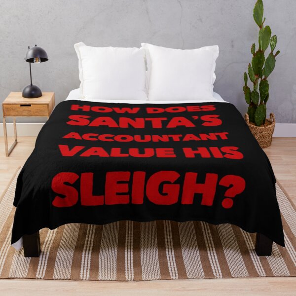 Item preview, Funny Accountant Christmas Gift - Santa's Sleigh Red Text designed and sold by MDAccount.