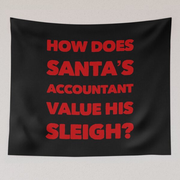 Item preview, Funny Accountant Christmas Gift - Santa's Sleigh Red Text designed and sold by MDAccount.