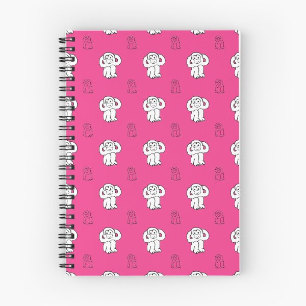 Item preview, White monkeys on pink background designed and sold by marufemia.