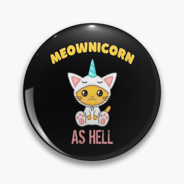 Item preview, Meownicorn as Hell, caticorn designed and sold by Cute  Pawz.