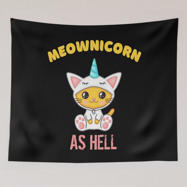 Item preview, Meownicorn as Hell, caticorn designed and sold by Cute  Pawz.