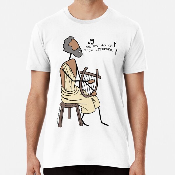 Greek Myth Comix - Demodocus the Bard Premium T-Shirt