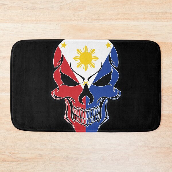 Item preview, Philippines Filipino Flag Skull Skeleton Flag Country World Nation Map Sign Symbol designed and sold by 9ine9.